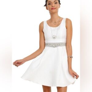 Star Wars Her Universe Princess Leia White Gray Dress Disney Cosplay Halloween